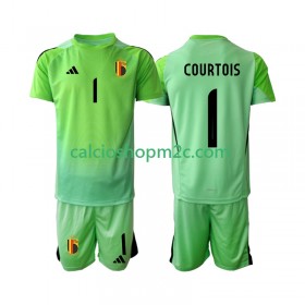 Belgio Thibaut Courtoi 1 Portiere Bambino Maglia Prima 2025 Manica Corta